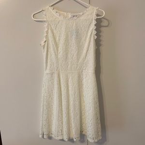 AUW White Lace Dress Size M